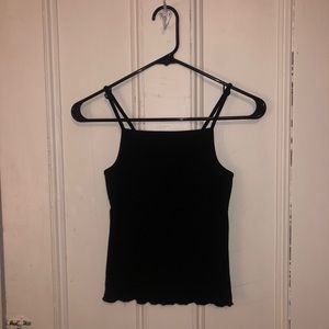 lettuce edge square neck ribbed tank from UO